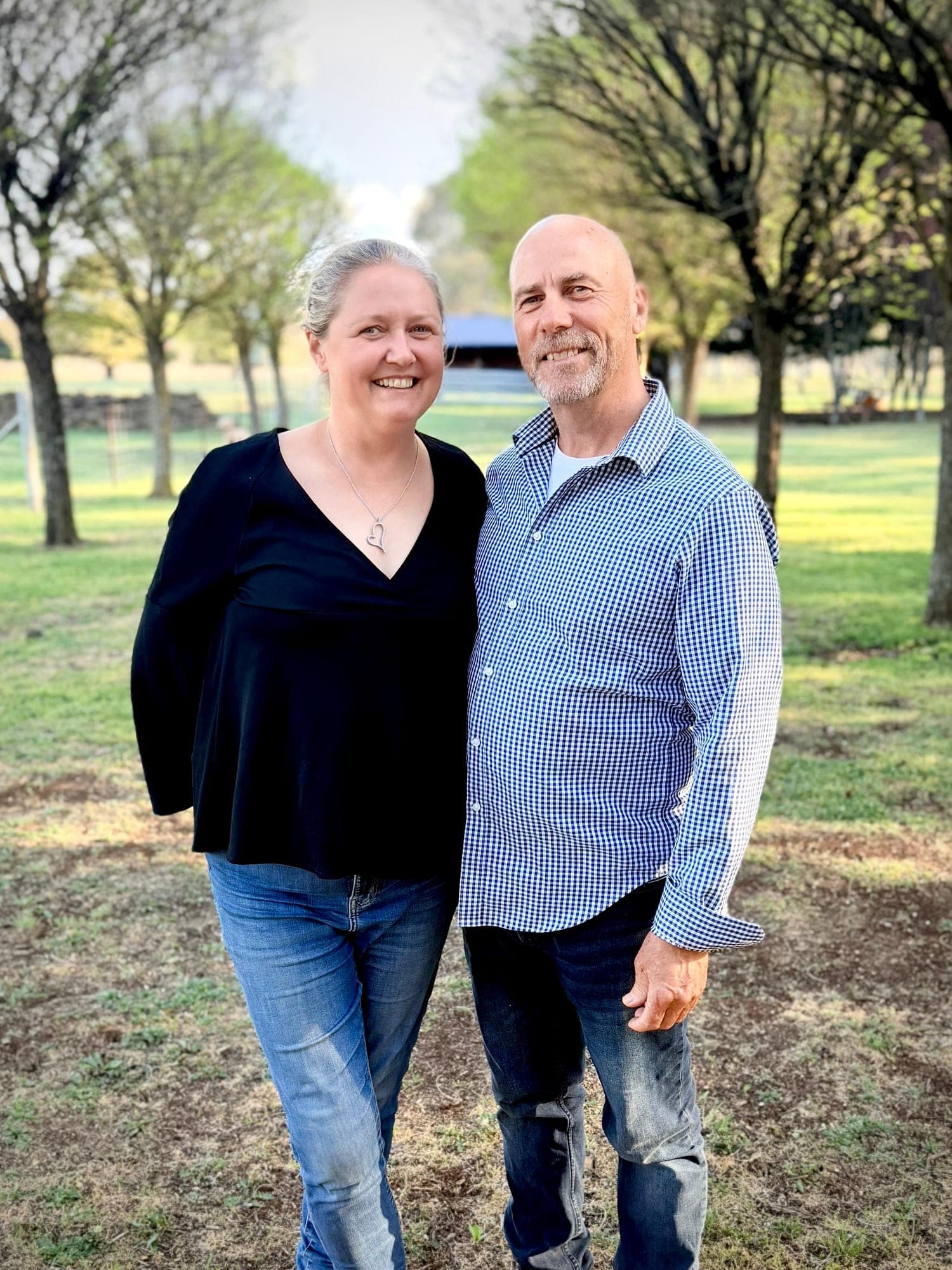 Suzy Lyons and Jaime standing together in the paddock at Roseville